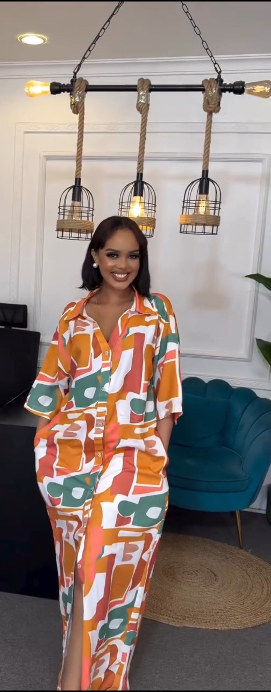 Nuru shirt-dress