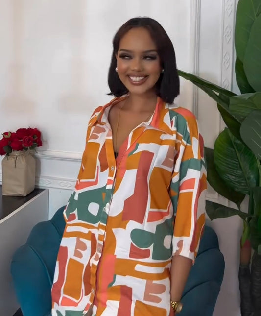 Nuru shirt-dress