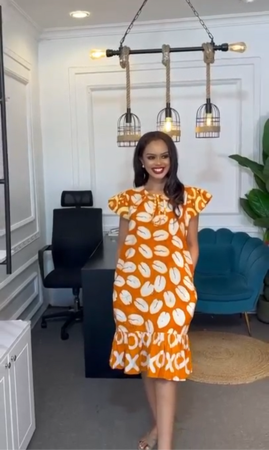 Midi- batik dress