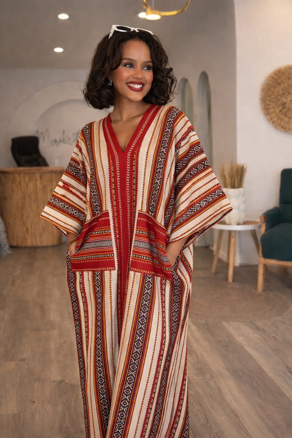 Woven caftan