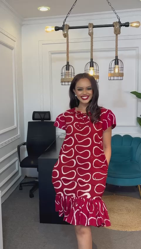 Short batik dress