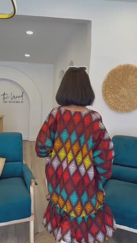 Midi-Batik dress